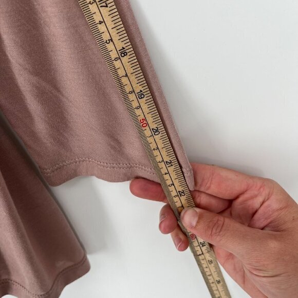 J Jill Pure Jill Supersoft 3/4 Sleeve Elliptical Tee Size S Fawn Pink Mauve Soft - Picture 10 of 11